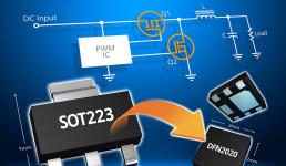 Diodes 公司推出微型車用 MOSFET， 可提供更高的功率密度